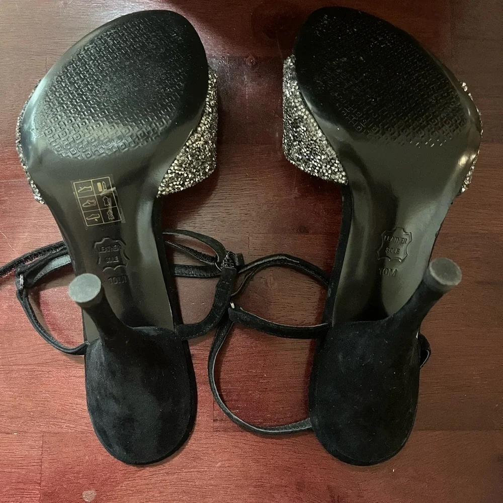 Tory Burch Glitter Heel Sandal, SZ 10M